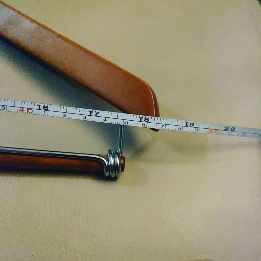 Suit Hanger Hold Everything Wooden Metal Vintage Set Rustproof Finish Wardrobe